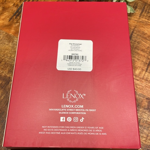 Lenox Porcelain Snowman Ornament With 24k Gold Accents New In Box - Picture 7 of 9